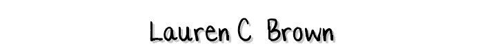 Lauren C. Brown font